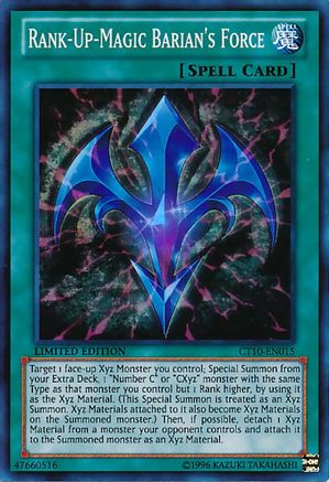 Rank-Up-Magic Barian's Force [CT10-EN015] Super Rare - Trinity Hobby