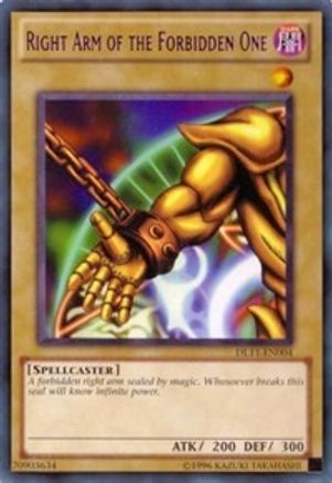 Right Arm of the Forbidden One (Purple) [DL11-EN004] Rare - Trinity Hobby