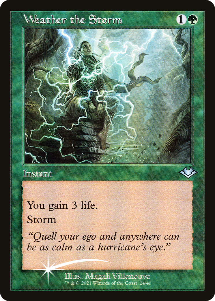 Weather the Storm [Etched Foil]  (MH1-024) - [Modern Horizons 1 Timeshifts] - Trinity Hobby
