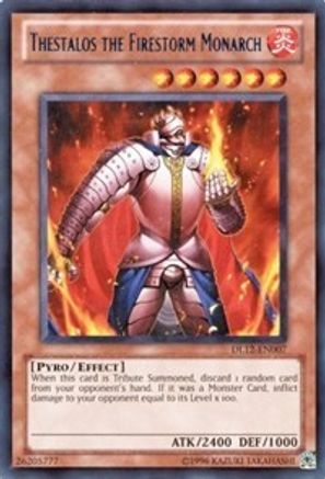 Thestalos the Firestorm Monarch (Red) [DL12-EN007] - Duelist League Promo Unlimited - Rare - Trinity Hobby