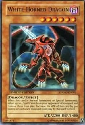White-Horned Dragon [GXNG-EN001] Ultra Rare - Trinity Hobby