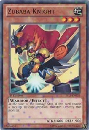 Zubaba Knight [SP13-EN001] Starfoil Rare - Trinity Hobby
