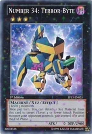 Number 34: Terror-Byte [SP13-EN025] Starfoil Rare - Trinity Hobby