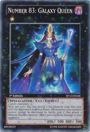 Number 83: Galaxy Queen [SP13-EN028] Starfoil Rare - Trinity Hobby