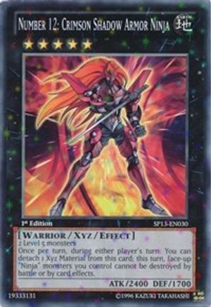 Number 12: Crimson Shadow Armor Ninja [SP13-EN030] Starfoil Rare - Trinity Hobby