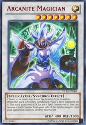 Arcanite Magician (Red) [DL14-EN009] - Duelist League Promo Unlimited - Rare - Trinity Hobby