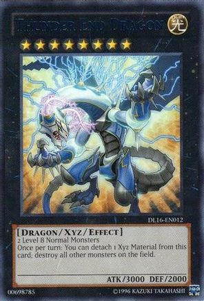 Thunder End Dragon (Blue) [DL16-EN012] - Duelist League Promo Unlimited - Rare - Trinity Hobby