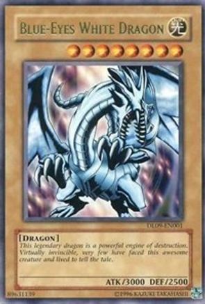 Blue-Eyes White Dragon (Green) [DL09-EN001] Rare - Trinity Hobby