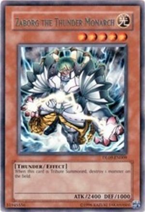 Zaborg the Thunder Monarch (Green) [DL09-EN009] - Duelist League Promo Unlimited - Rare - Trinity Hobby