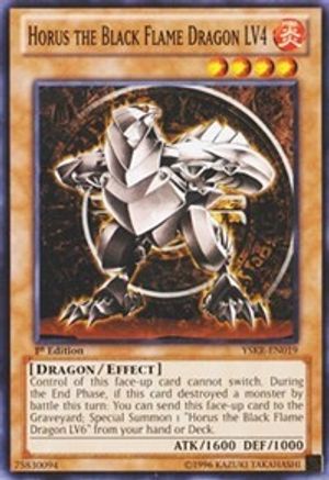 Horus the Black Flame Dragon LV4 [YSKR-EN019] Common - Trinity Hobby