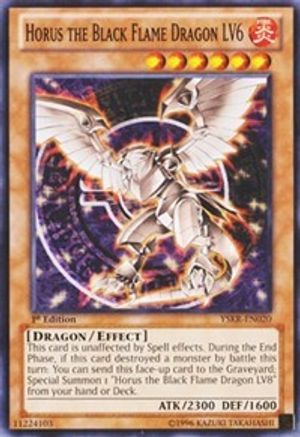 Horus the Black Flame Dragon LV6 [YSKR-EN020] Common - Trinity Hobby