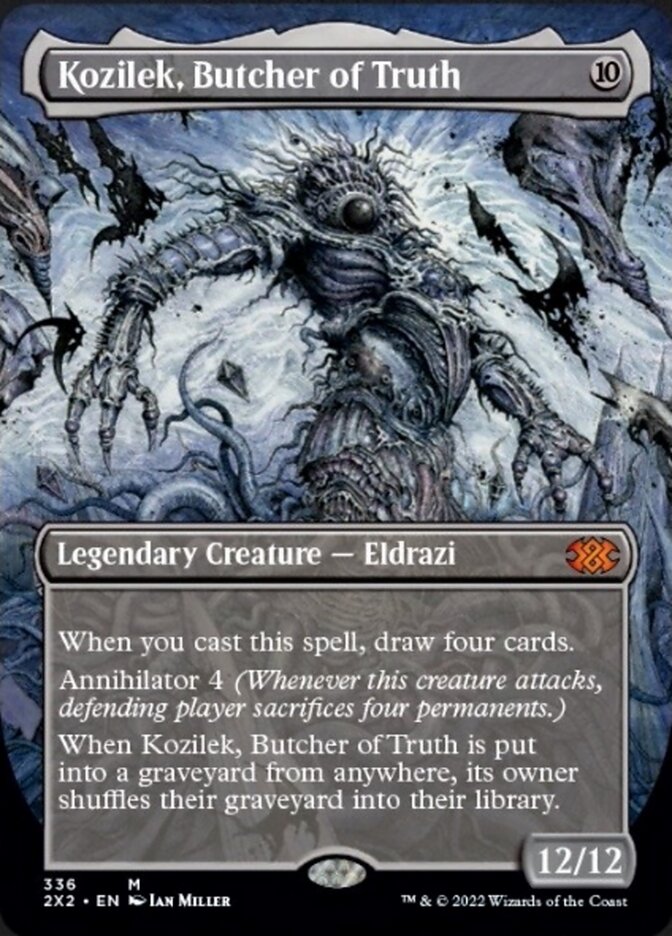 Kozilek, Butcher of Truth (Borderless Alternate Art) [Double Masters 2022] - Trinity Hobby