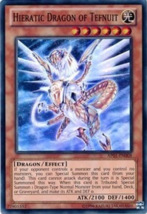 Hieratic Dragon of Tefnuit [AP01-EN008] Super Rare - Trinity Hobby