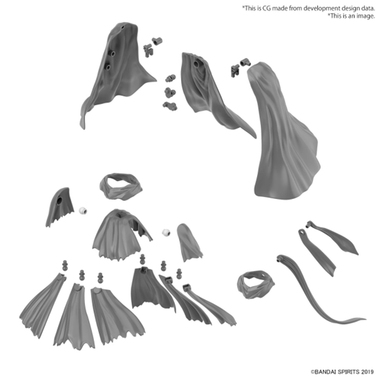 30MM 1/144 OPTION PARTS SET 14 (MULTI CLOTH)
