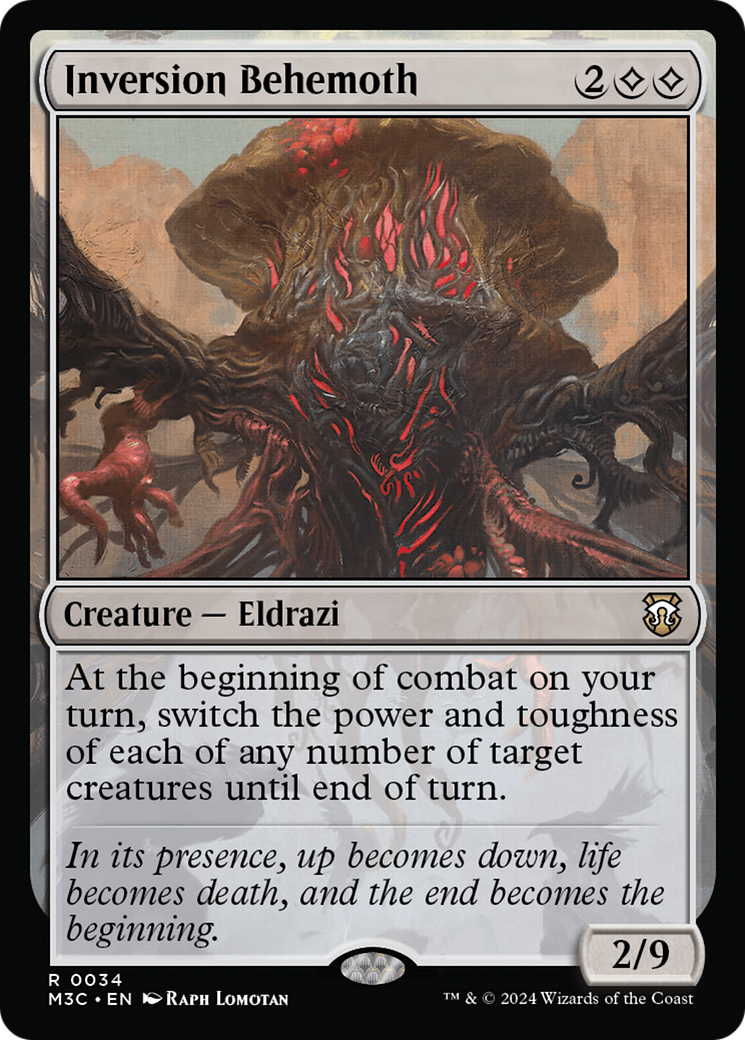 Inversion Behemoth  [Foil]  (M3C-034) - [Modern Horizons 3 Commander] - Trinity Hobby