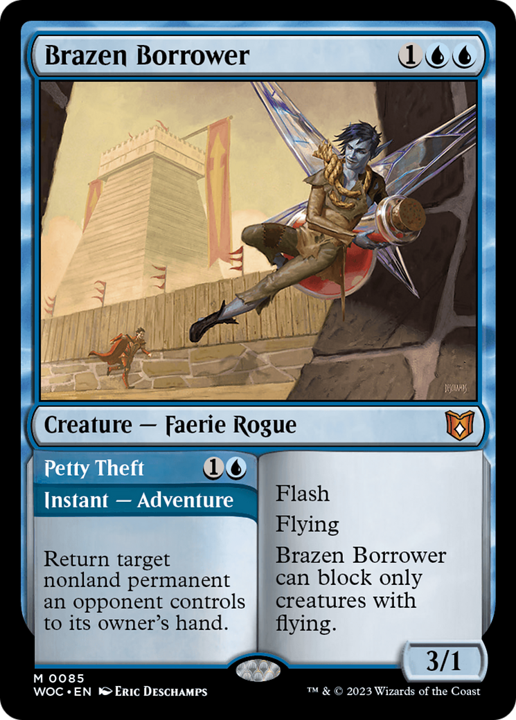 Brazen Borrower // Petty Theft [Wilds of Eldraine Commander] - Trinity Hobby