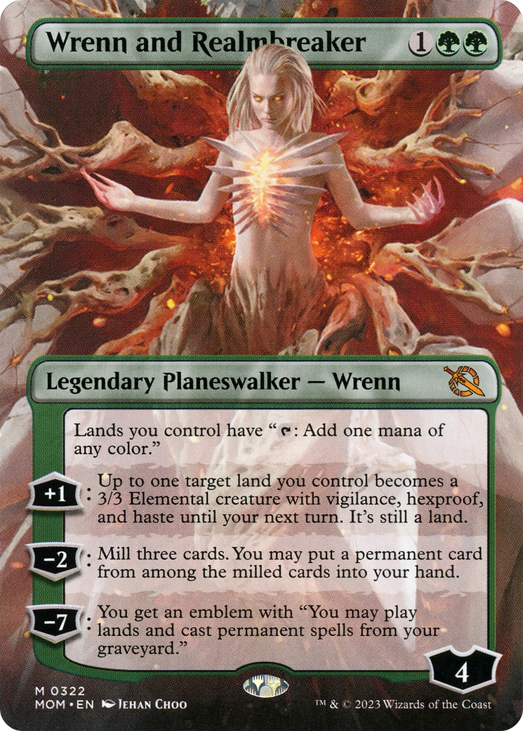 Wrenn and Realmbreaker (Borderless Alternate Art) [March of the Machine] - Trinity Hobby