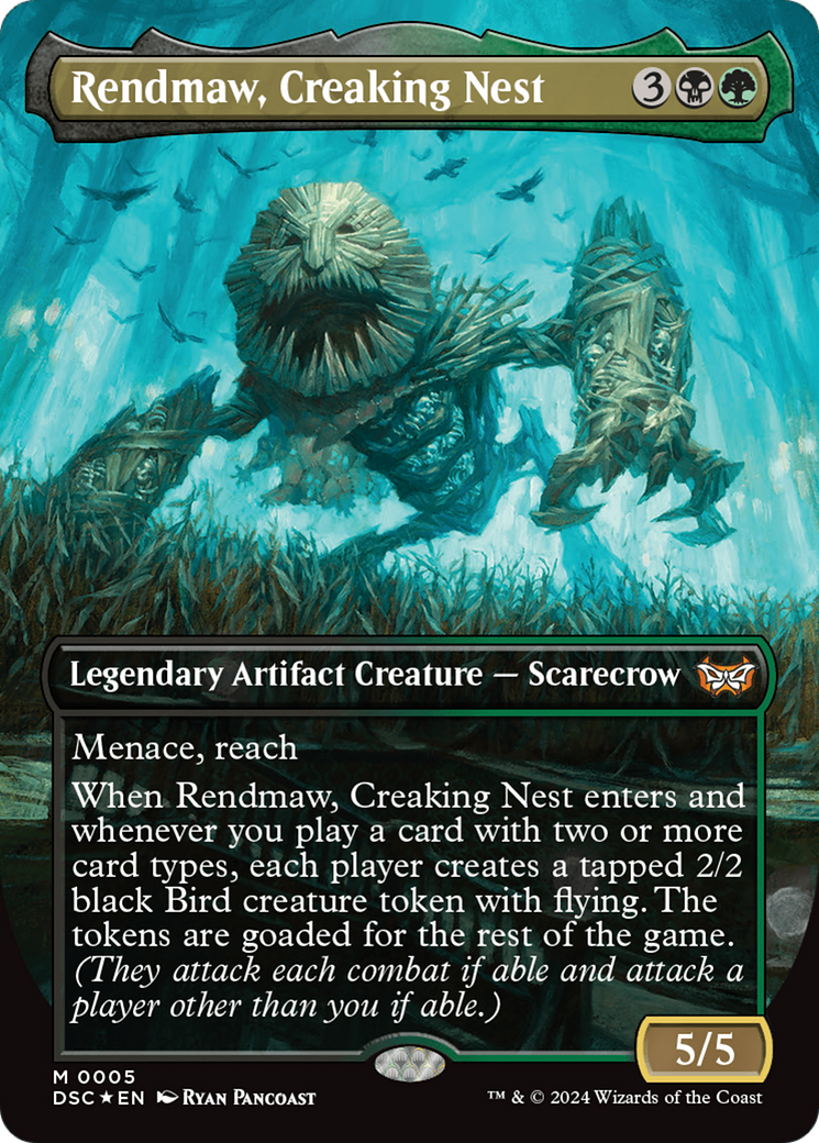 Rendmaw, Creaking Nest (Borderless) [Duskmourn: House of Horror Commander] - Trinity Hobby