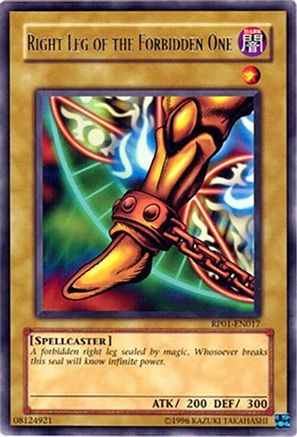 Right Leg of the Forbidden One [RP01-EN017] Rare - Trinity Hobby