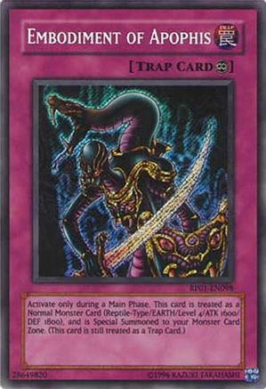 Embodiment of Apophis [RP01-EN098] Secret Rare - Trinity Hobby