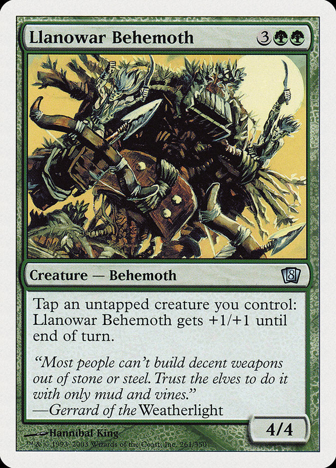 Llanowar Behemoth (8th Edition) [Oversize Cards] - Trinity Hobby