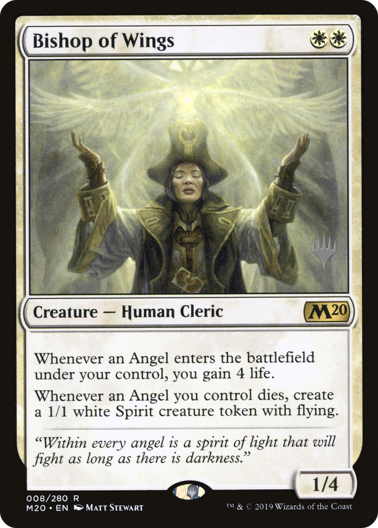 Bishop of Wings (Promo Pack) [Core Set 2020 Promos] - Trinity Hobby