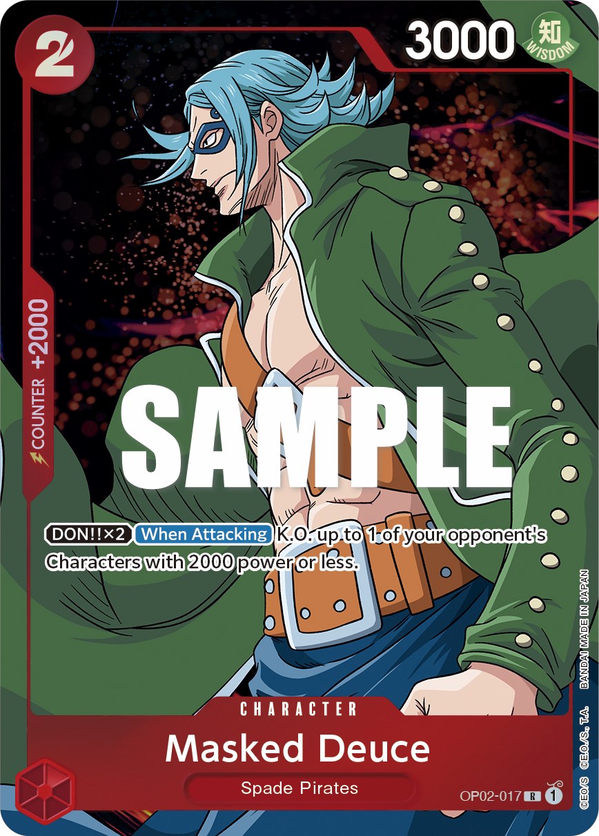 Masked Deuce (Alternate Art) (OP02-017) - [Paramount War] Foil - Trinity Hobby