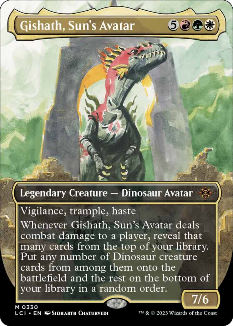 Gishath, Sun's Avatar (Borderless) [The Lost Caverns of Ixalan] - Trinity Hobby