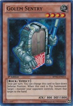 Golem Sentry [BPW2-EN014] Super Rare - Trinity Hobby
