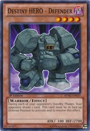 Destiny Hero - Defender [BPW2-EN019] Common - Trinity Hobby