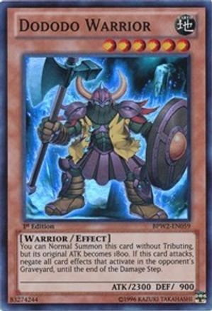 Dododo Warrior [BPW2-EN059] Super Rare - Trinity Hobby