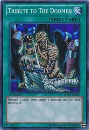 Tribute to The Doomed [BPW2-EN065] Super Rare - Trinity Hobby