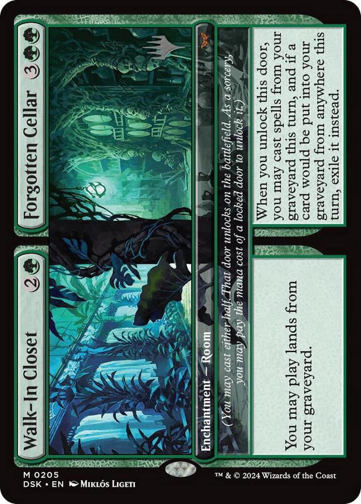 Walk-In Closet // Forgotten Cellar (Promo Pack) [Duskmourn: House of Horror Promos] - Trinity Hobby