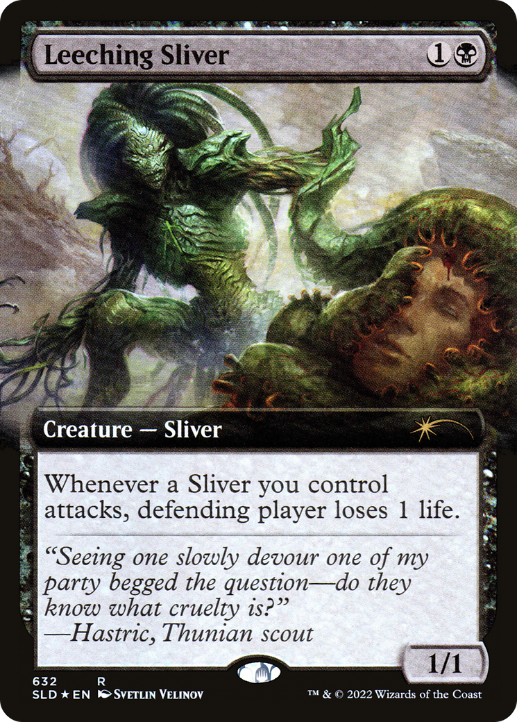 Leeching Sliver (Extended Art) [Secret Lair Drop Promos] - Trinity Hobby