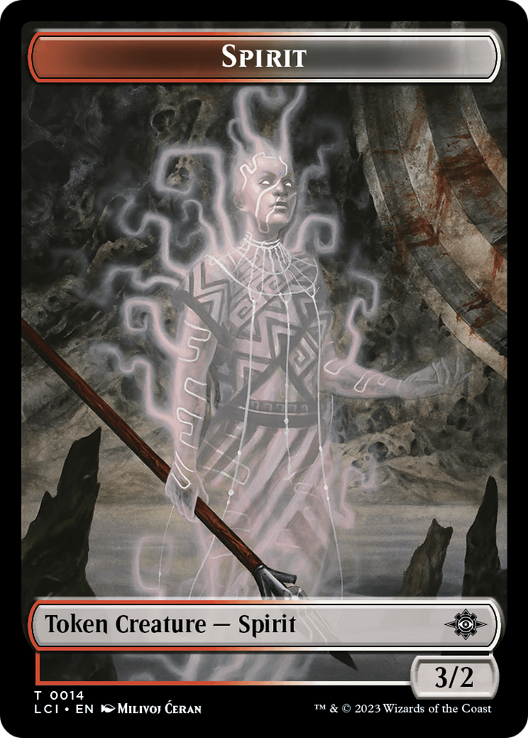 Fungus Dinosaur // Spirit Double-Sided Token [The Lost Caverns of Ixalan Tokens] - Trinity Hobby