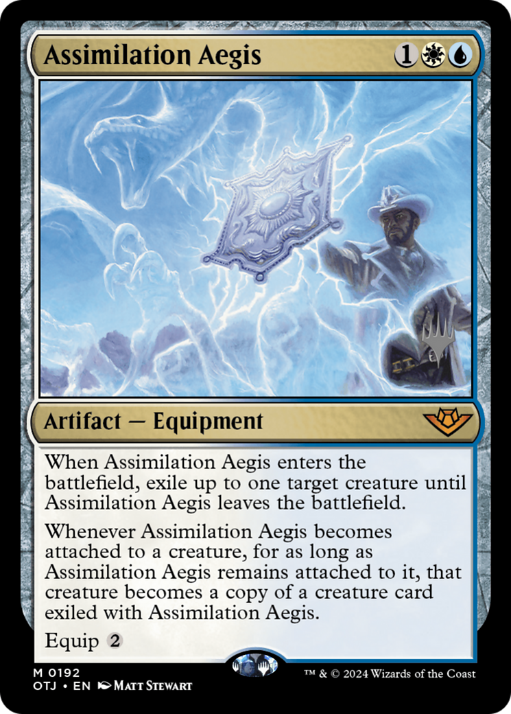 Assimilation Aegis (Promo Pack) [Outlaws of Thunder Junction Promos] - Trinity Hobby