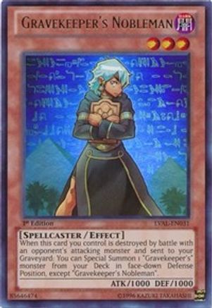 Gravekeeper's Nobleman [LVAL-EN031] Ultra Rare - Trinity Hobby