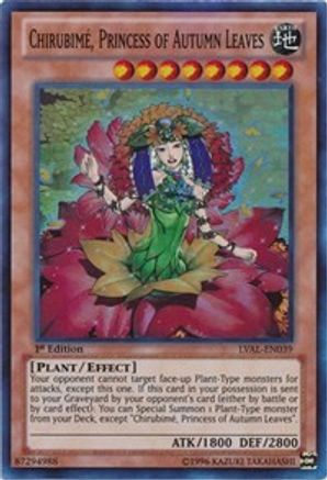 Chirubime, Princess of Autumn Leaves [LVAL-EN039] Super Rare - Trinity Hobby