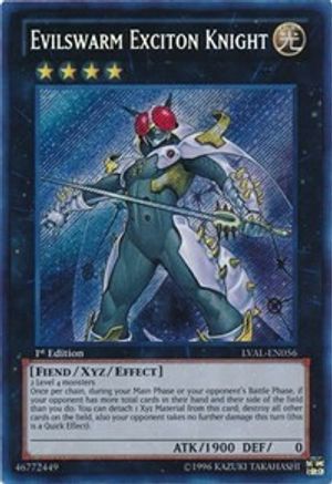 Evilswarm Exciton Knight [LVAL-EN056] Secret Rare - Trinity Hobby
