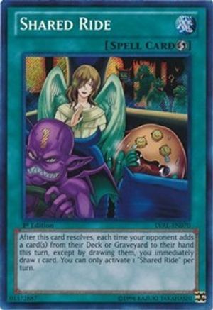 Shared Ride [LVAL-EN070] Secret Rare - Trinity Hobby