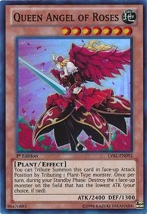 Queen Angel of Roses [LVAL-EN092] Super Rare - Trinity Hobby
