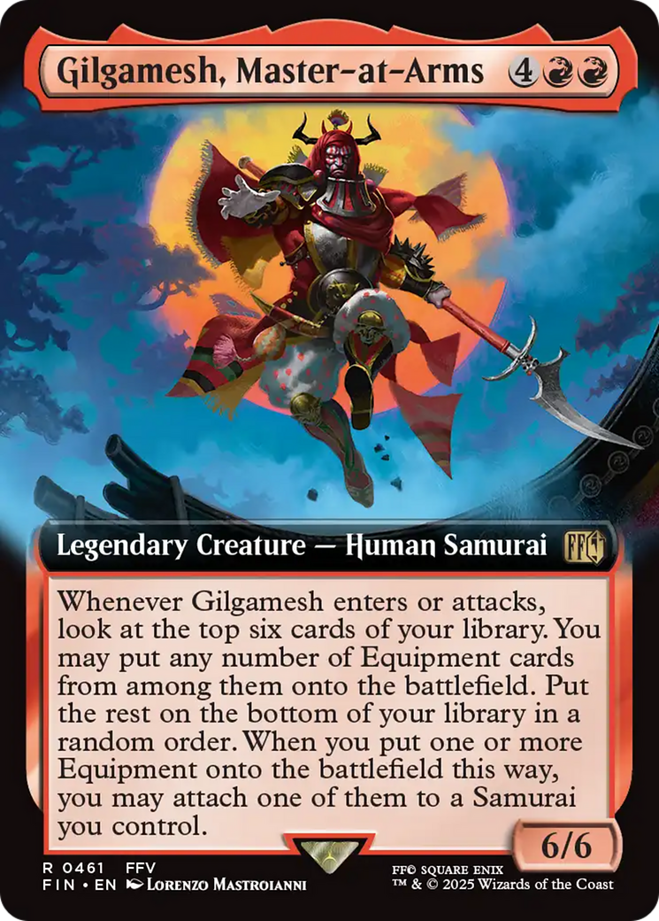 Gilgamesh, Master-at-Arms  [Foil]  (FIN-461) - [FINAL FANTASY]: (Extended Art)