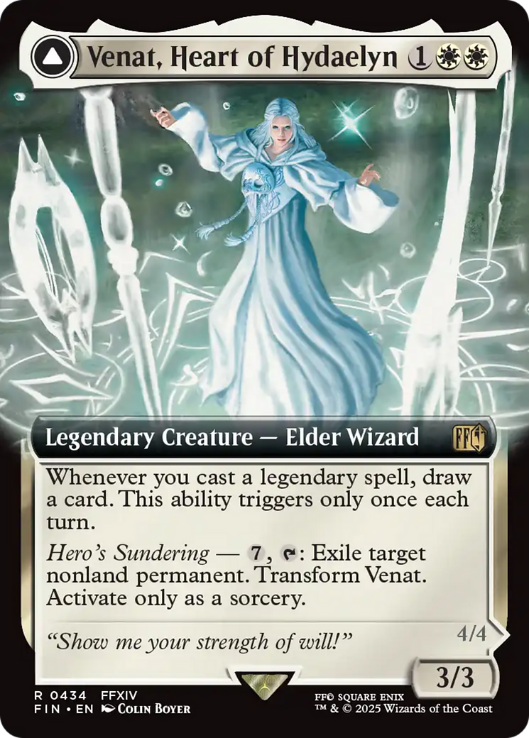 Venat, Heart of Hydaelyn // Hydaelyn, the Mothercrystal  (FIN-434) - [FINAL FANTASY]: (Extended Art) - Trinity Hobby