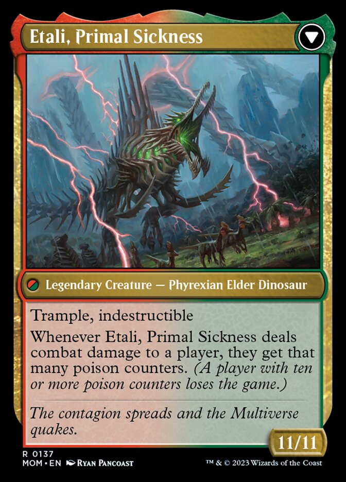Etali, Primal Conqueror // Etali, Primal Sickness [March of the Machine] - Trinity Hobby