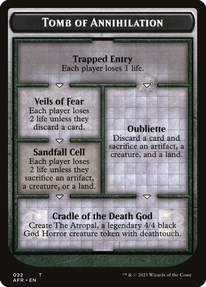 Dungeon of the Mad Mage // Tomb of Annihilation Double-Sided Token [Dungeons & Dragons: Adventures in the Forgotten Realms Tokens] - Trinity Hobby