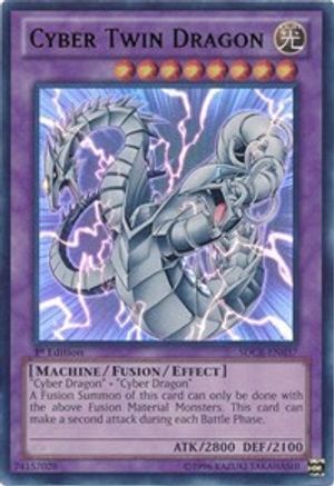 Cyber Twin Dragon [SDCR-EN037] Ultra Rare - Trinity Hobby