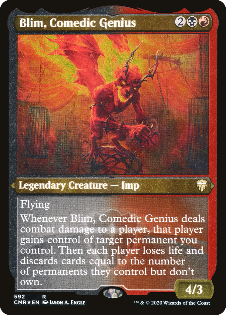 Blim, Comedic Genius (Etched) [Commander Legends] - Trinity Hobby