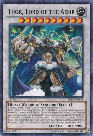 Thor, Lord of the Aesir [SP14-EN048] Starfoil Rare - Trinity Hobby