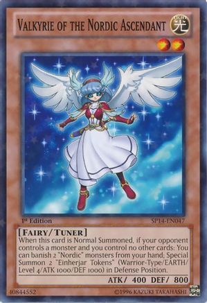 Valkyrie of the Nordic Ascendant [SP14-EN047] Starfoil Rare - Trinity Hobby