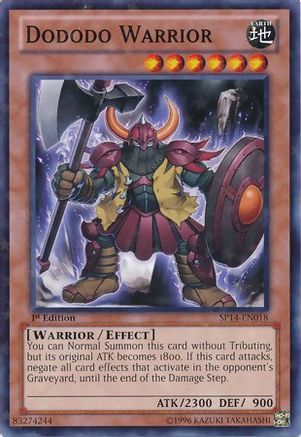 Dododo Warrior [SP14-EN018] Starfoil Rare - Trinity Hobby